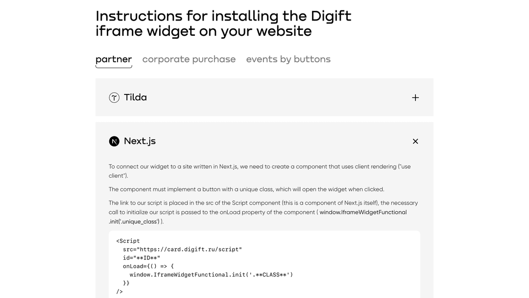Dynamic instructions